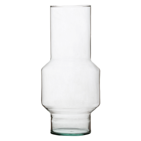 Szklany wazon W-734B H:28cm D:13cm