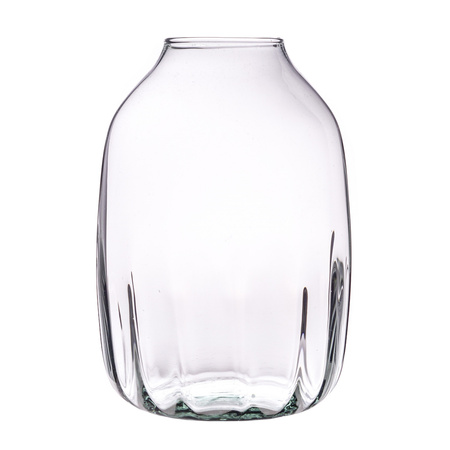 Szklany wazon WL-130A optyk częściowy H:25cm D:17,5cm