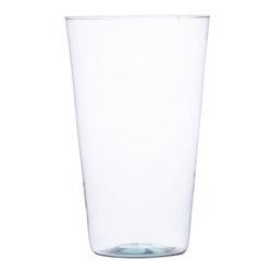 Szklany wazon W-96R H:19cm D:9cm