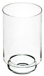 Szklany wazon W-292A H:29,5cm D:17,5cm