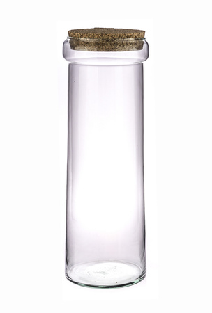 Szklane terrarium W-648+korek H:44,5cm D:15cm