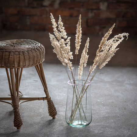 Szklany wazon WL-111 H:25,5cm D:15,5cm