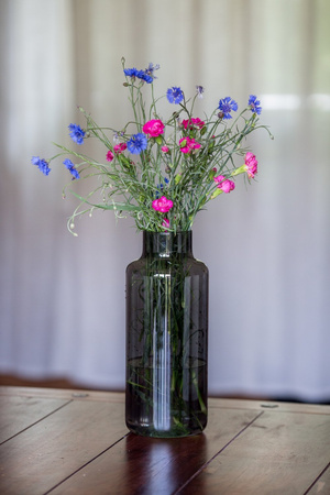 Szklany wazon słój W-395K H:35cm D:14,5cm Dymiony