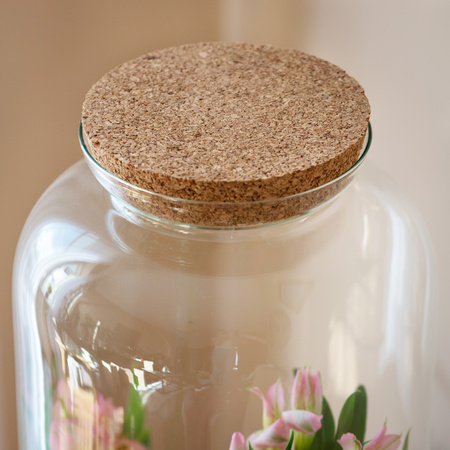 Szklany wazon słój z korkiem BOTANICA H:43cm D:23cm