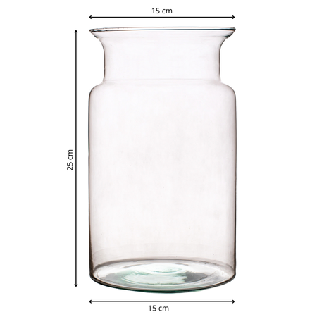 Szklany wazon słój W-332P6 MIA H:25cm D:15cm