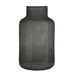 Szklany wazon słój W-395E H:30cm D:19cm Dymiony